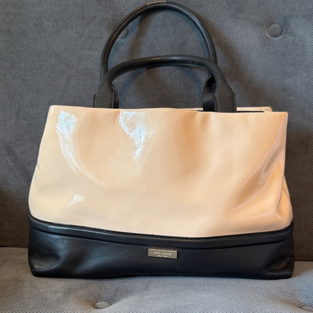 Kate Spade Black and Cream‎ Satchel